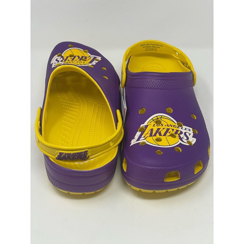 CROCS Los Angeles LA Lakers Classic Clogs NEW Men's Size 10 / Women's Size 12